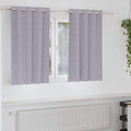 vidaXL Firany blackout z kółkami 2 pcs Metaliczny Szary 140 x 140 cm
