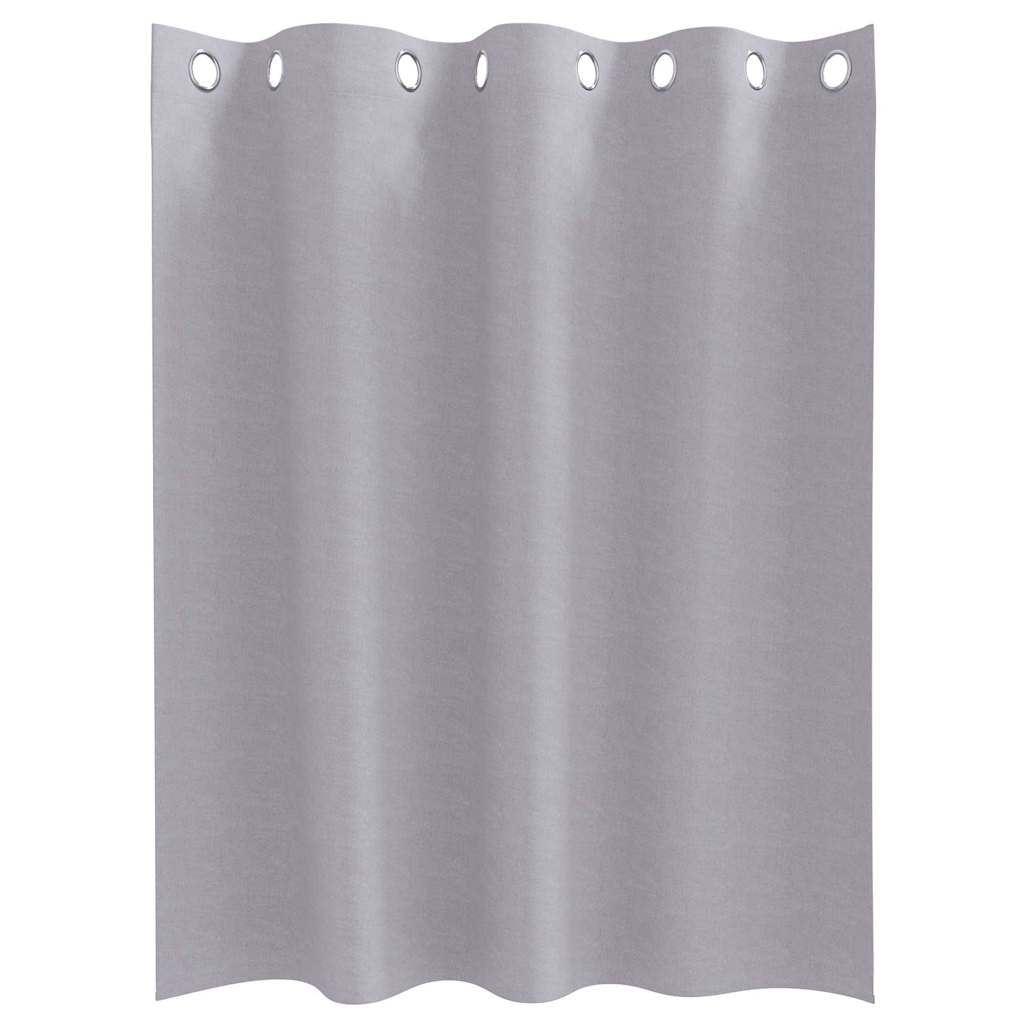 vidaXL Firany blackout z kółkami 2 pcs Metaliczny Szary 140 x 140 cm