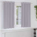 vidaXL Firany blackout z kółkami 2 pcs Metaliczny Szary 175 x 140 cm