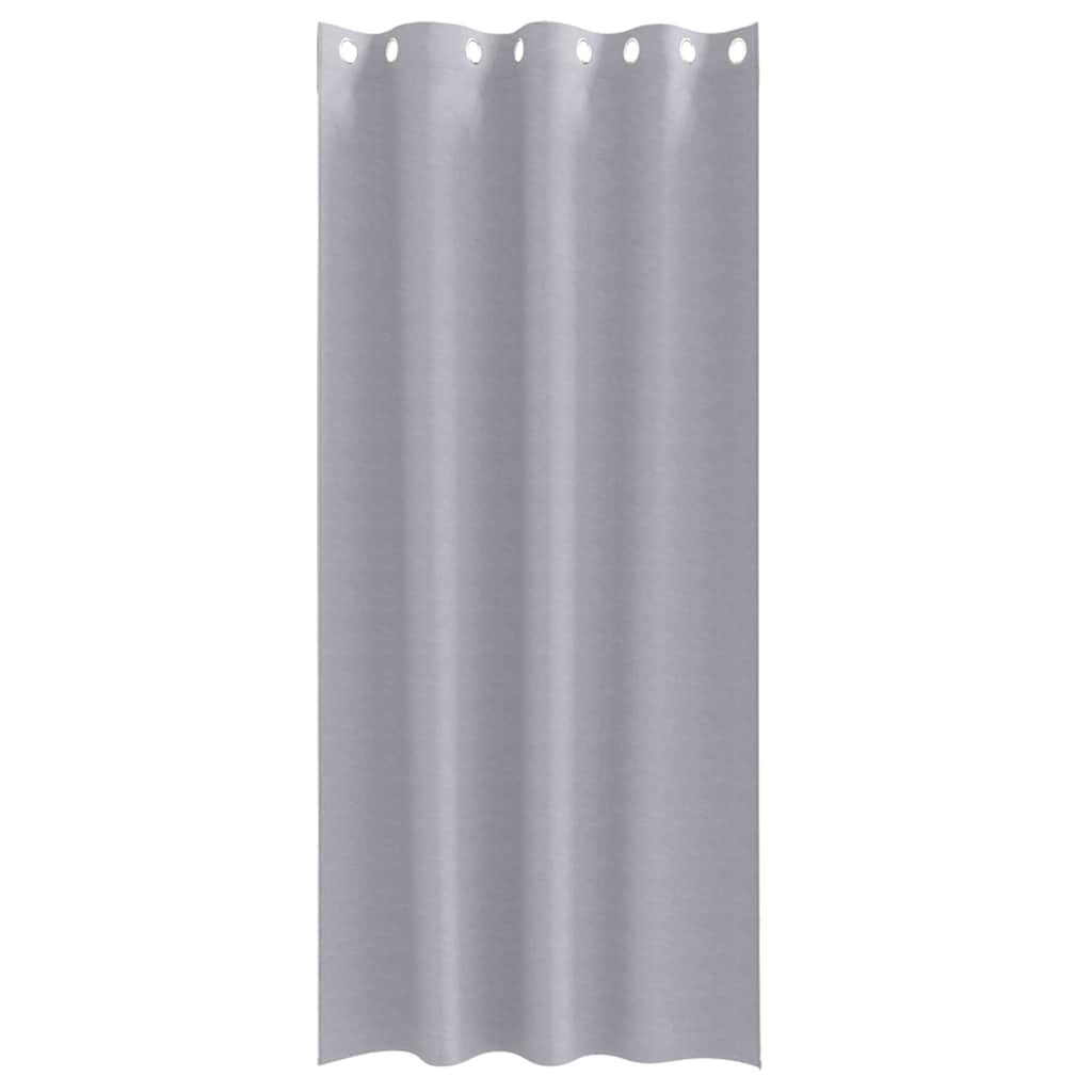 vidaXL Firany blackout z kółkami 2 pcs Metaliczny Szary 225 x 140 cm