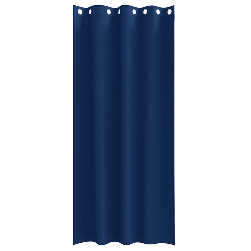 vidaXL Firany blackout z kółkami 2 pcs Ciemnoniebieski 260 x 140 cm