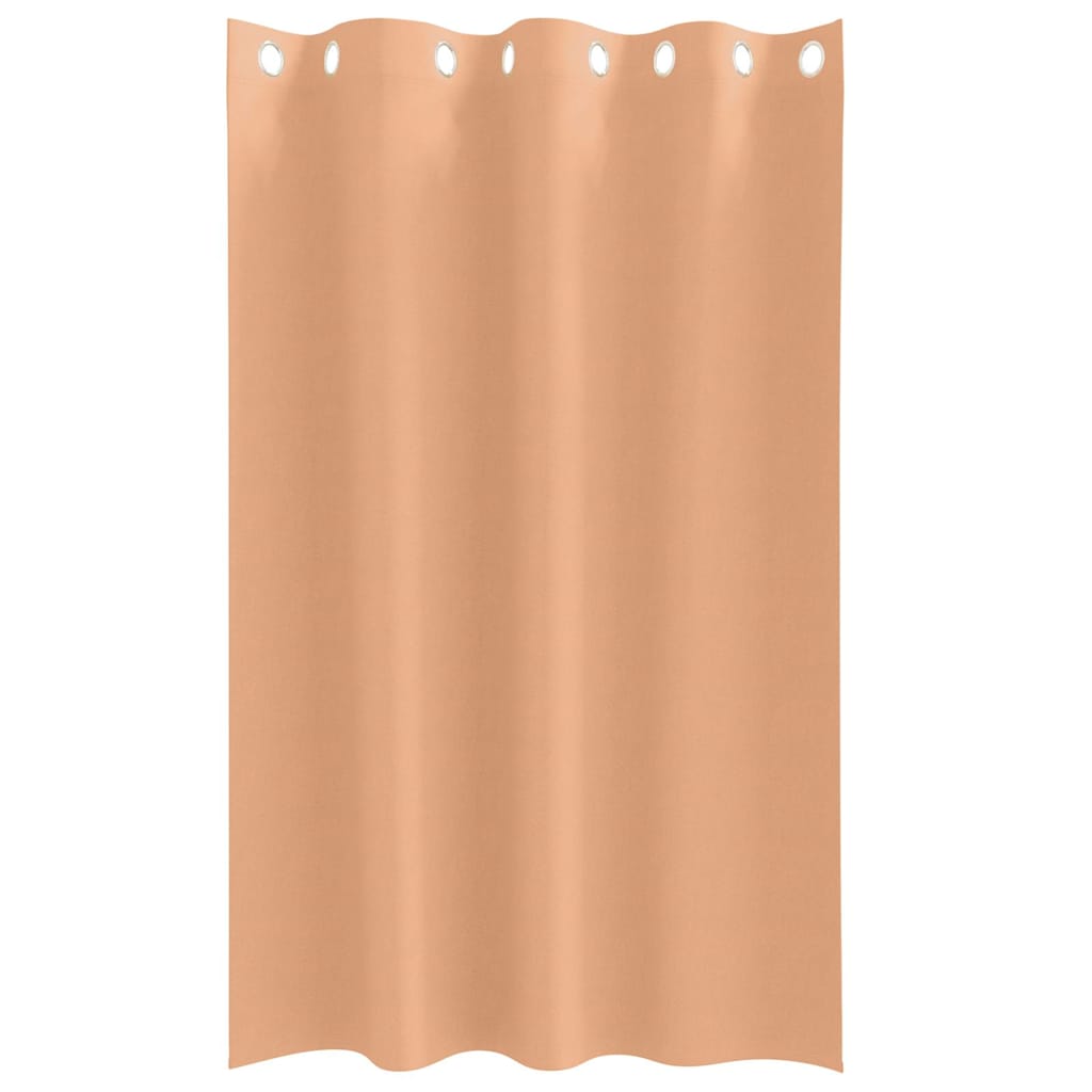 vidaXL Firany blackout z kółkami 2 pcs Jasny Brąz 175 x 140 cm