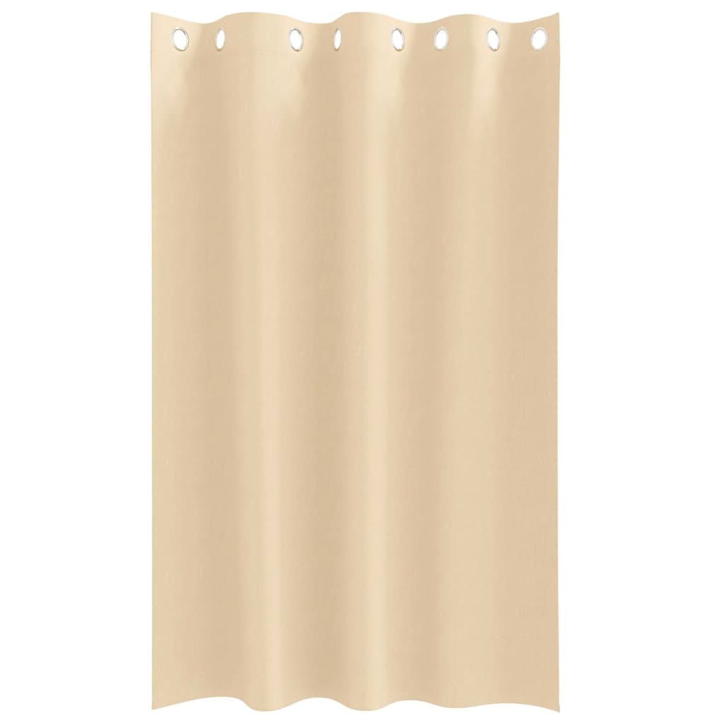 vidaXL Firany blackout z kółkami 2 pcs Kremowy 175 x 140 cm Poliester