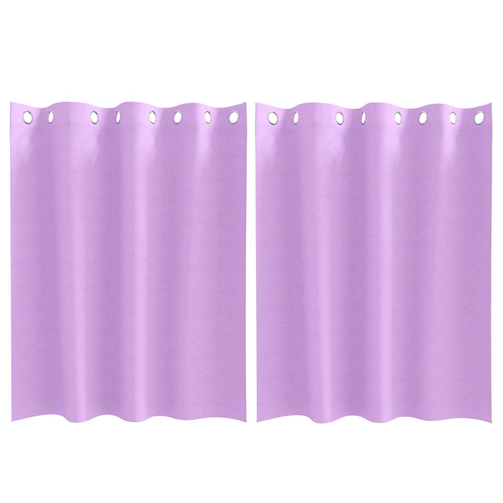 vidaXL Firany blackout z kółkami 2 pcs Fioletowy 140 x 140 cm