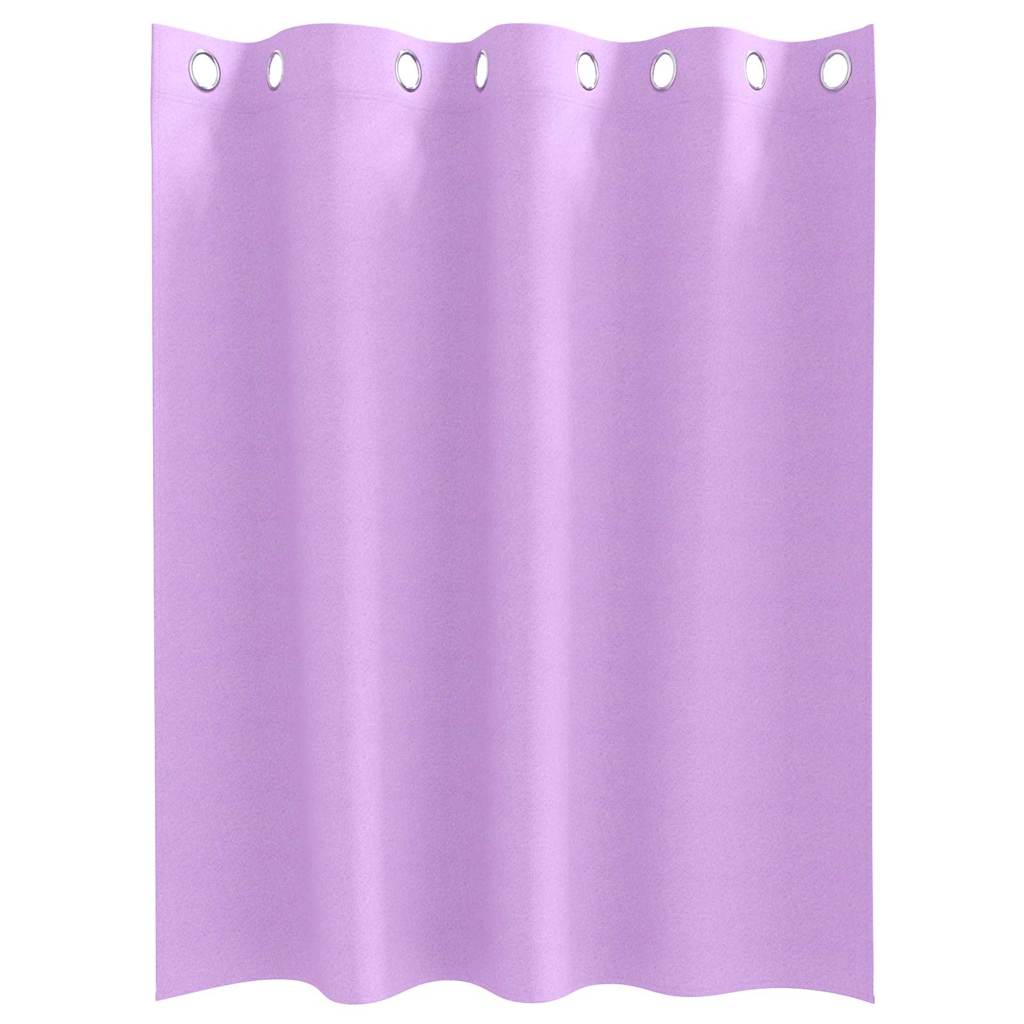 vidaXL Firany blackout z kółkami 2 pcs Fioletowy 140 x 140 cm
