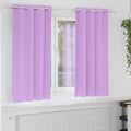 vidaXL Firany blackout z kółkami 2 pcs Fioletowy 175 x 140 cm