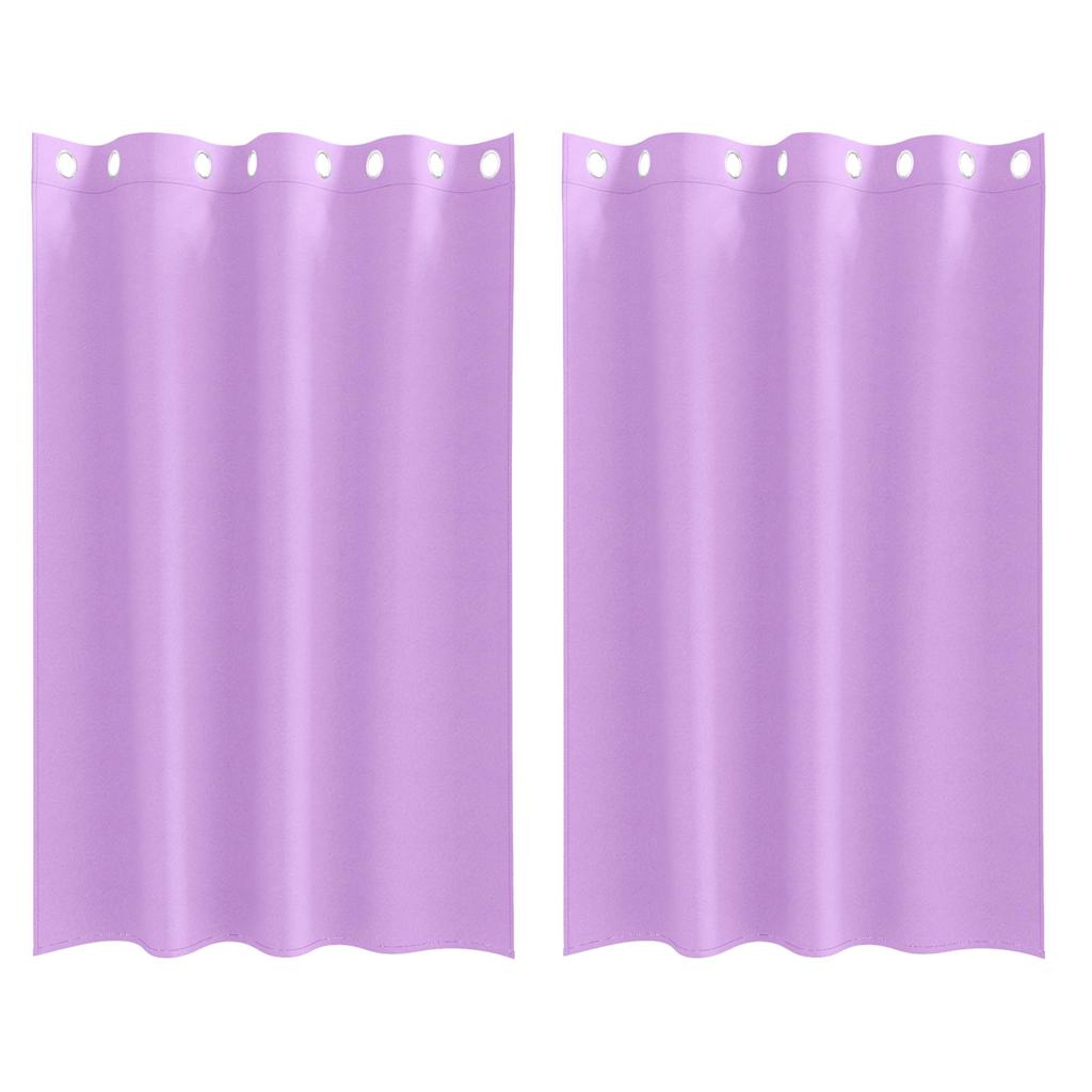 vidaXL Firany blackout z kółkami 2 pcs Fioletowy 175 x 140 cm