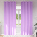 vidaXL Firany blackout z kółkami 2 pcs Fioletowy 260 x 140 cm