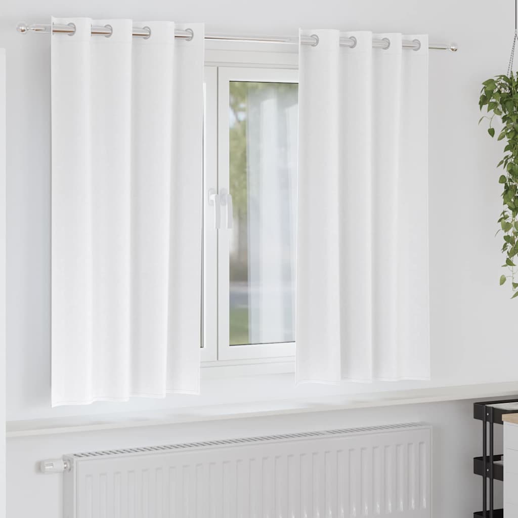 vidaXL Firany blackout z kółkami 2 pcs Czysta Biała 175 x 140 cm