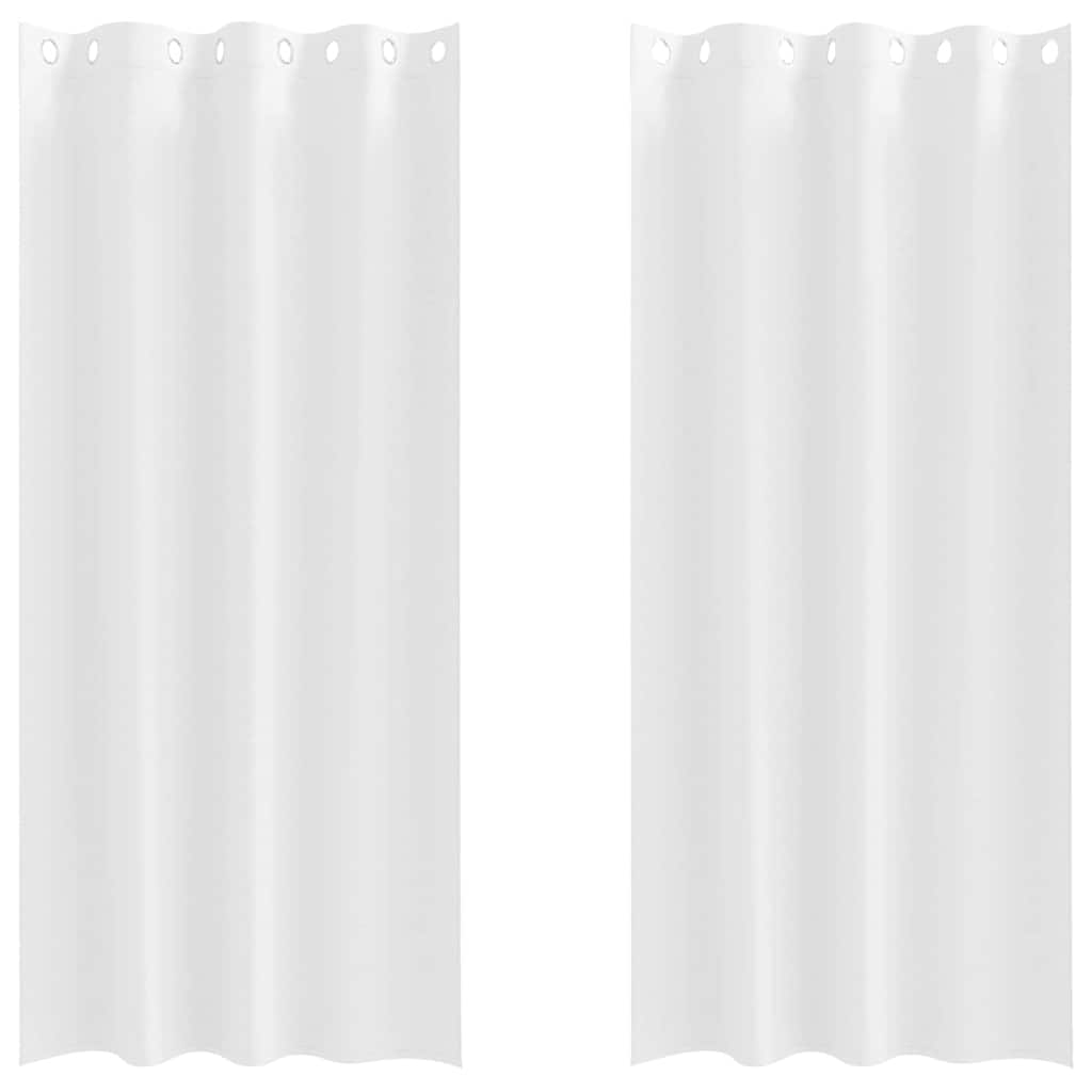 vidaXL Firany blackout z kółkami 2 pcs Czysta Biała 225 x 140 cm