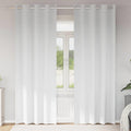 vidaXL Firany blackout z kółkami 2 pcs Czysta Biała 245 x 140 cm
