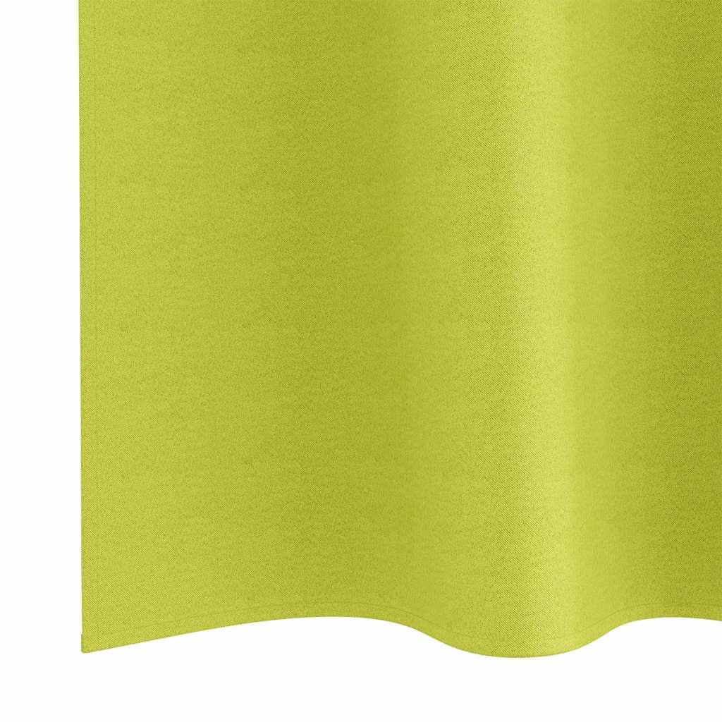 vidaXL Firany blackout z kółkami 2 pcs Zielony 175 x 140 cm Poliester