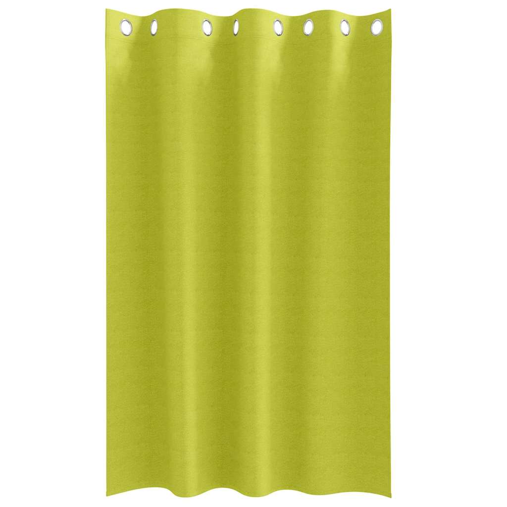 vidaXL Firany blackout z kółkami 2 pcs Zielony 175 x 140 cm Poliester
