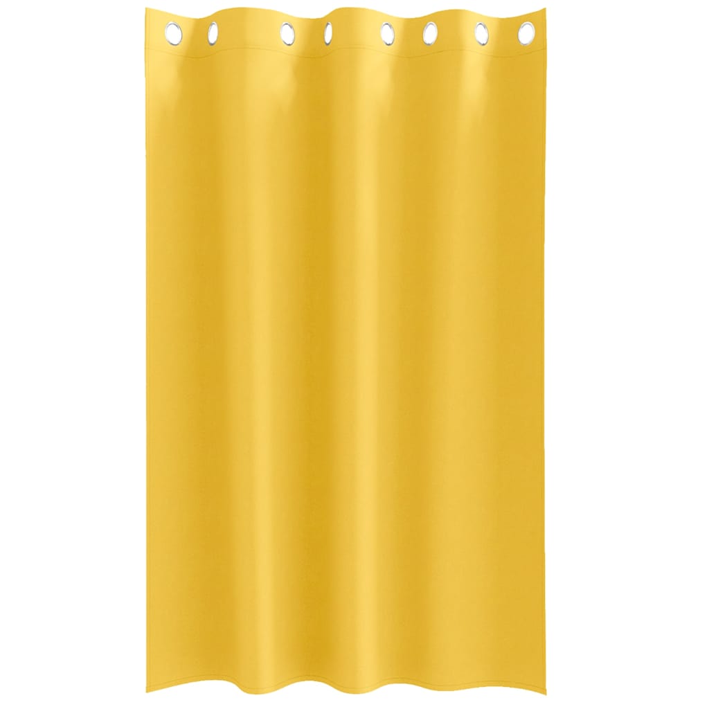vidaXL Firany blackout z kółkami 2 pcs Musztardowy Żółty 175 x 140 cm
