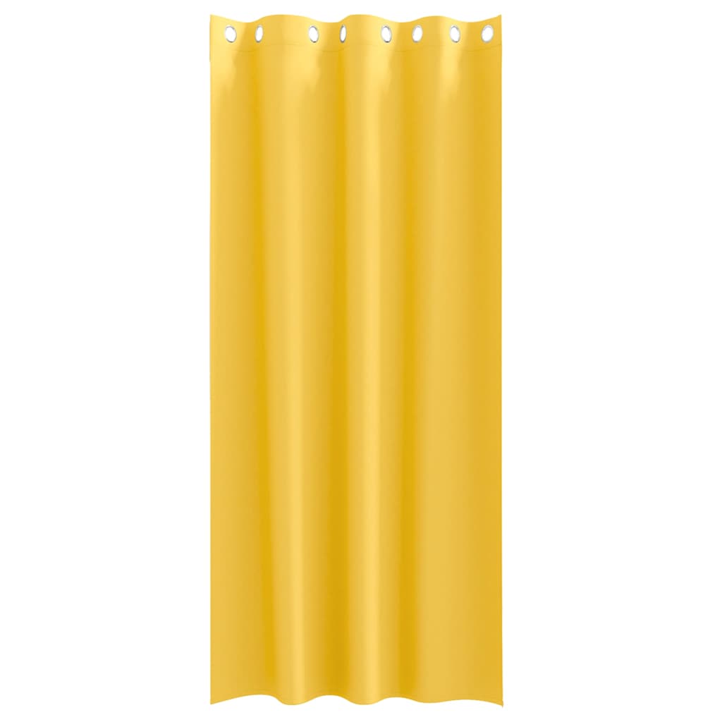 vidaXL Firany blackout z kółkami 2 pcs Musztardowy Żółty 245 x 140 cm