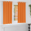 vidaXL Firany blackout z kółkami 2 pcs Jasnopomarańczowy 175 x 140 cm