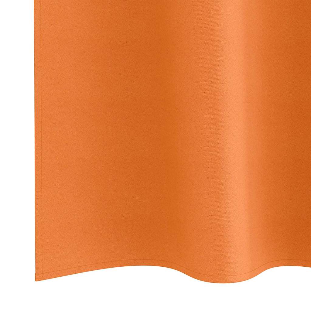 vidaXL Firany blackout z kółkami 2 pcs Jasnopomarańczowy 245 x 140 cm
