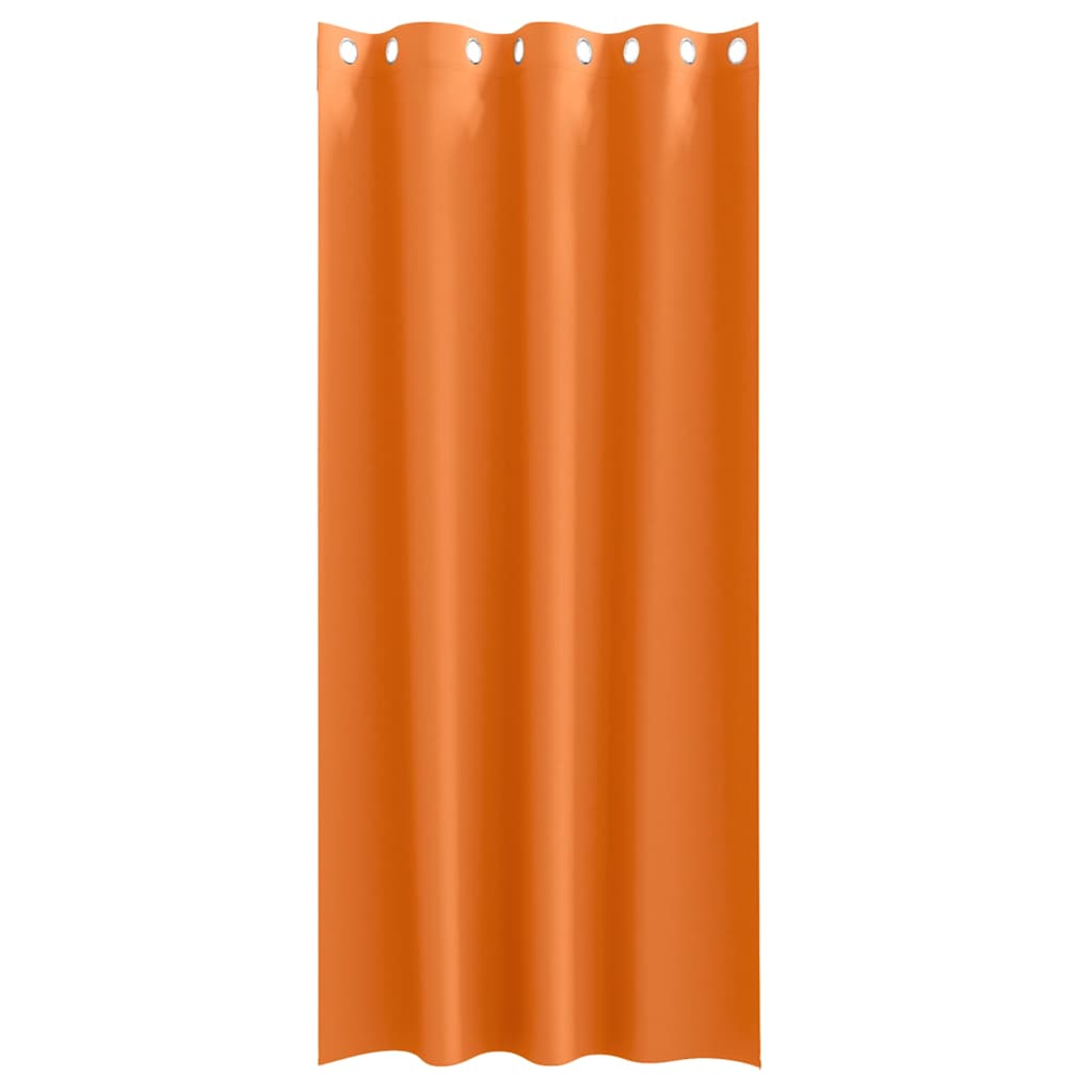 vidaXL Firany blackout z kółkami 2 pcs Jasnopomarańczowy 245 x 140 cm