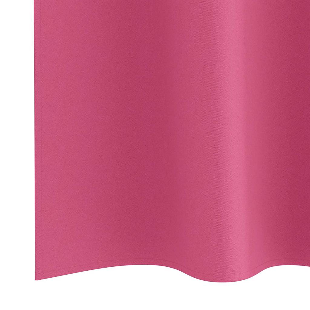vidaXL Firany blackout z kółkami 2 pcs Jasnoróżowy 175 x 140 cm