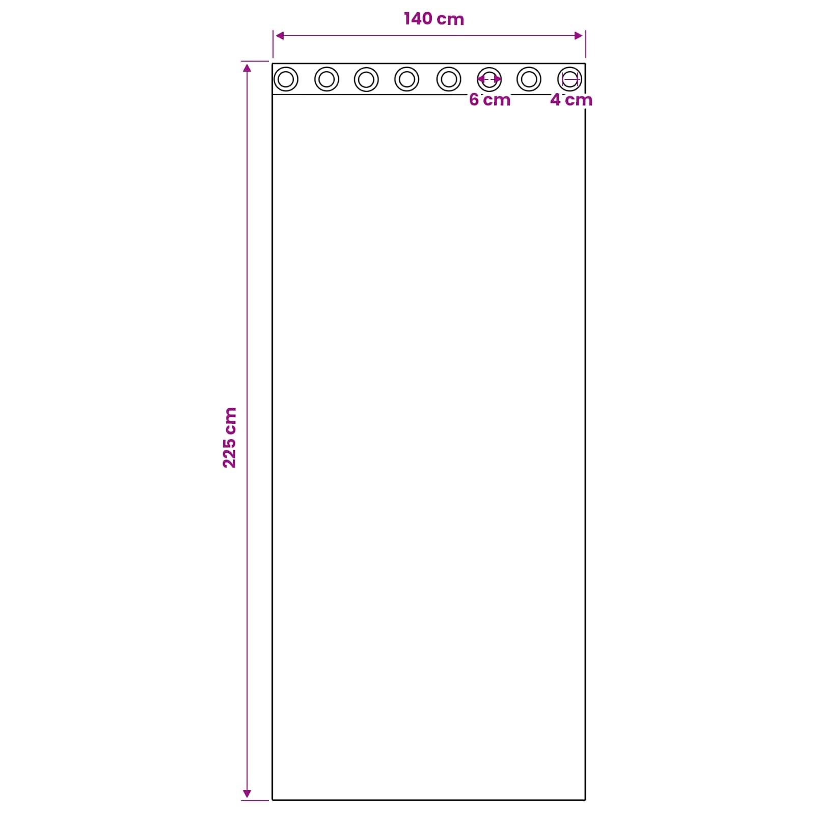 vidaXL Firany blackout z kółkami 2 szt. Jasnoróżowy 225 x 140 cm