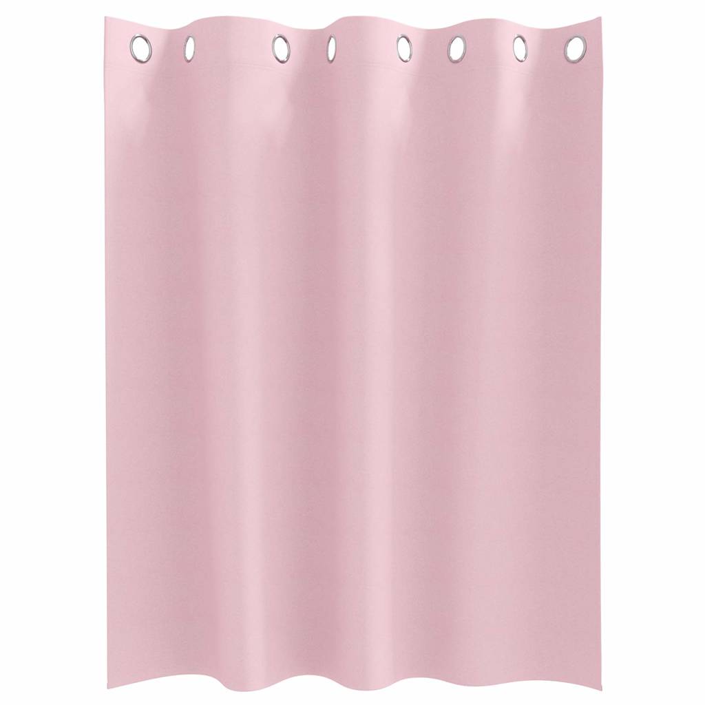 vidaXL Firany blackout z kółkami 2 pcs Dziecięcy róż 140 x 140 cm