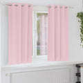 vidaXL Firany blackout z kółkami 2 pcs Dziecięcy róż 175 x 140 cm