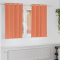 vidaXL Firany blackout z kółkami 2 pcs terakota 140 x 140 cm Poliester