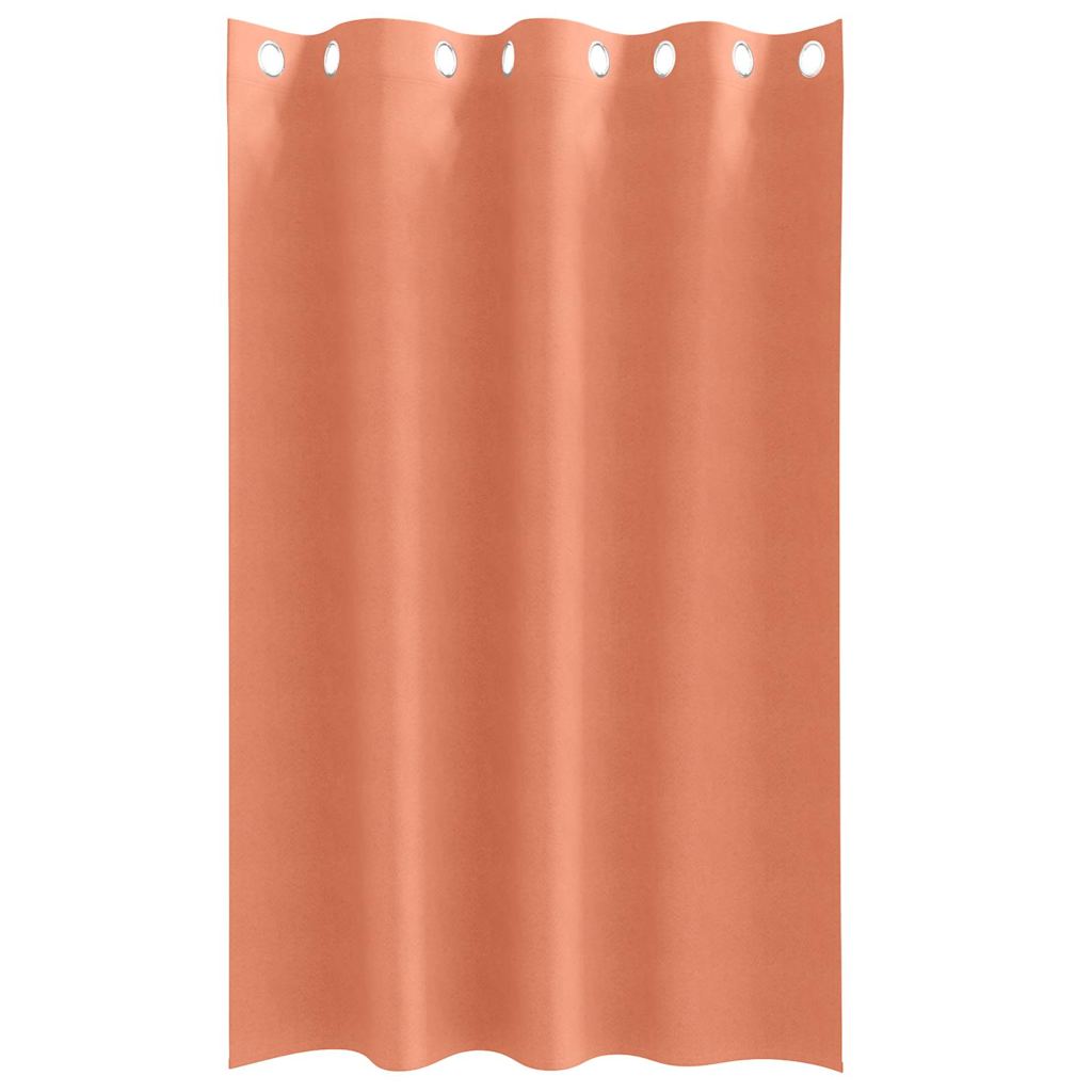 vidaXL Firany blackout z kółkami 2 pcs terakota 175 x 140 cm Poliester