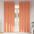 vidaXL Firany blackout z kółkami 2 pcs terakota 245 x 140 cm Poliester