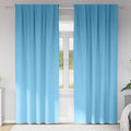 vidaXL Firany blackout z kółkami 2 pcs Jasnoniebieski 225 x 140 cm