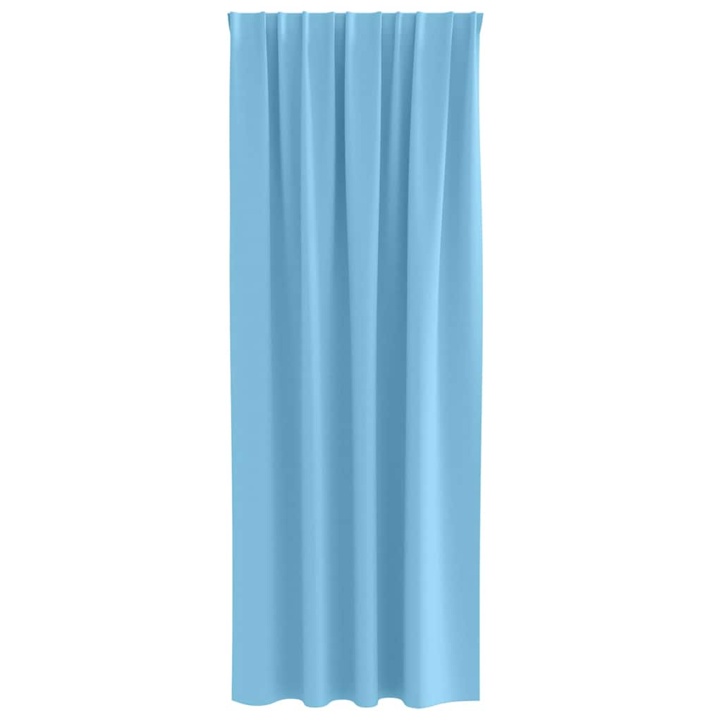 vidaXL Firany blackout z kółkami 2 pcs Jasnoniebieski 245 x 140 cm