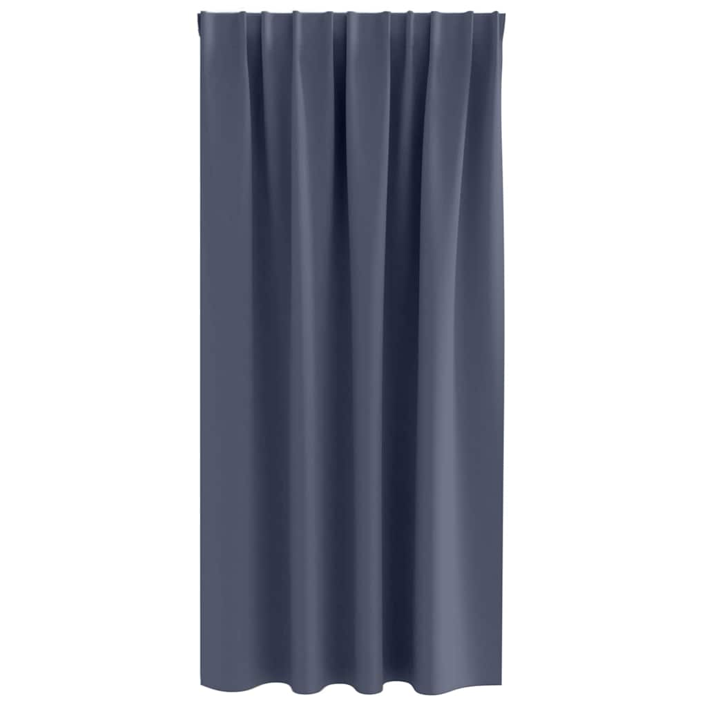 vidaXL Firany blackout z kółkami 2 pcs Antracyt 175 x 140 cm Poliester