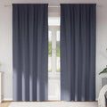 vidaXL Firany blackout z kółkami 2 pcs Antracyt 260 x 140 cm Poliester