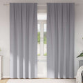 vidaXL Firany blackout z kółkami 2 pcs Jasnoszary 260 x 140 cm