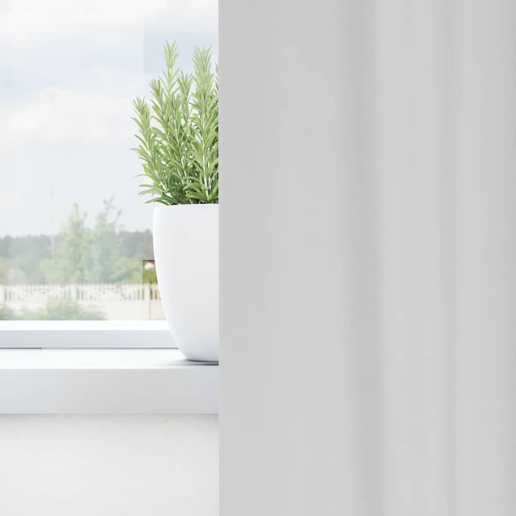 vidaXL Firany blackout z kółkami 2 pcs Jasnoszary 140 x 140 cm