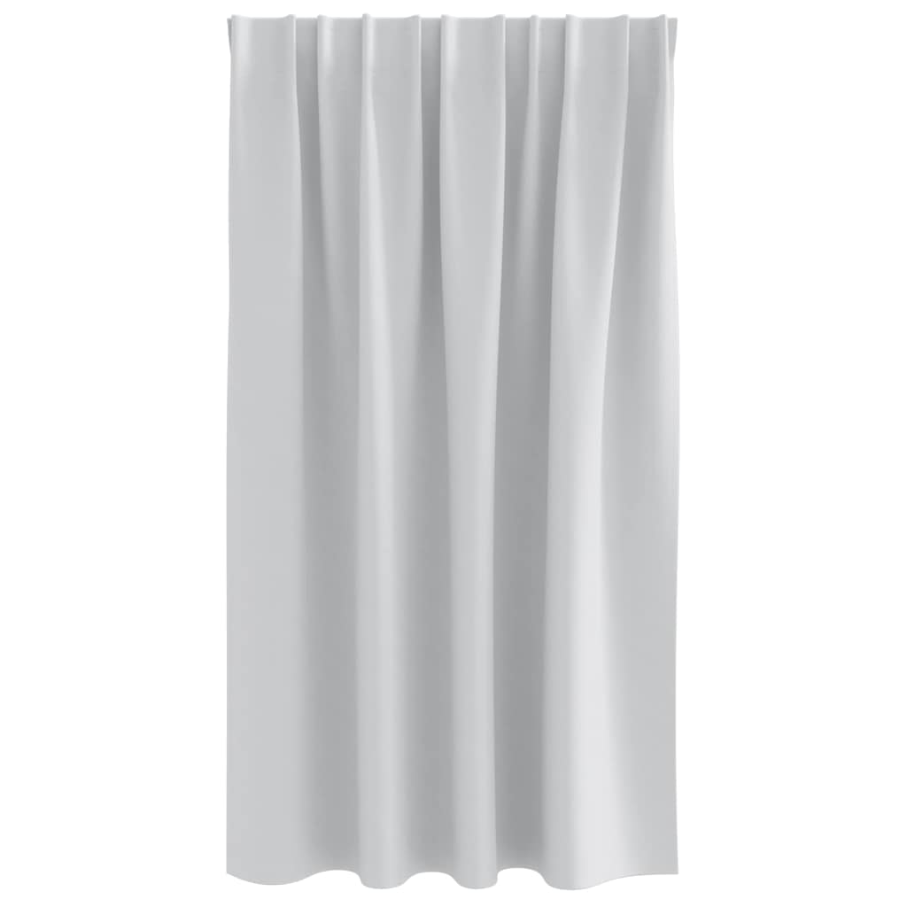 vidaXL Firany blackout z kółkami 2 pcs Jasnoszary 140 x 140 cm