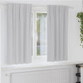 vidaXL Firany blackout z kółkami 2 pcs Jasnoszary 175 x 140 cm