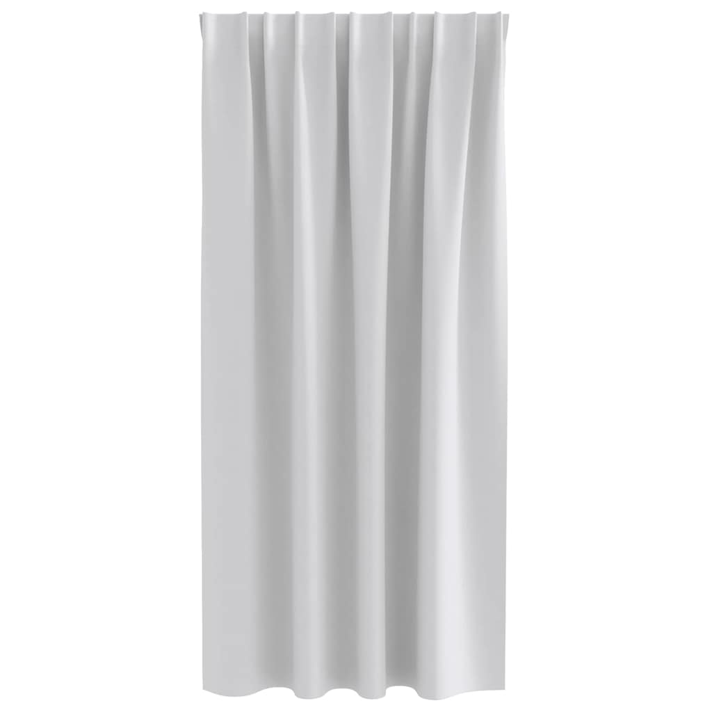 vidaXL Firany blackout z kółkami 2 pcs Jasnoszary 175 x 140 cm