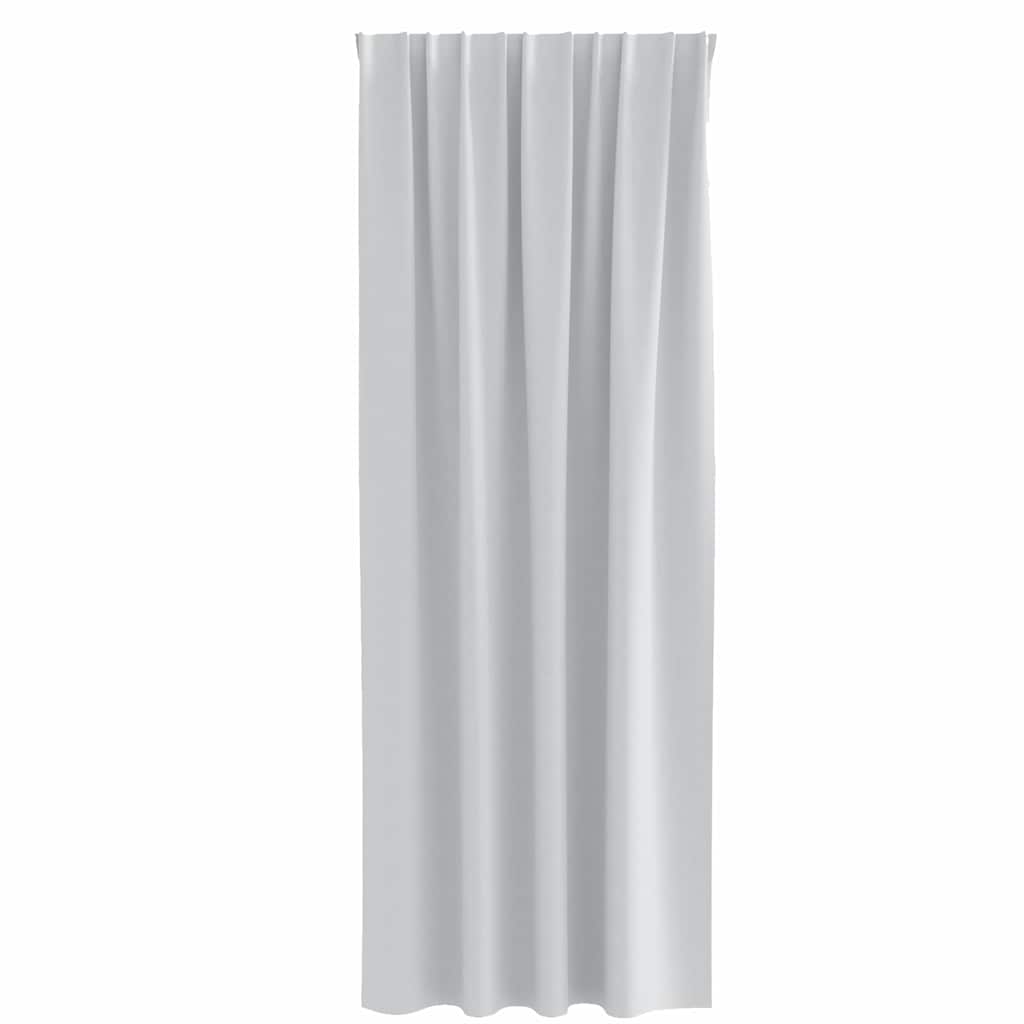 vidaXL Firany blackout z kółkami 2 pcs Jasnoszary 225 x 140 cm