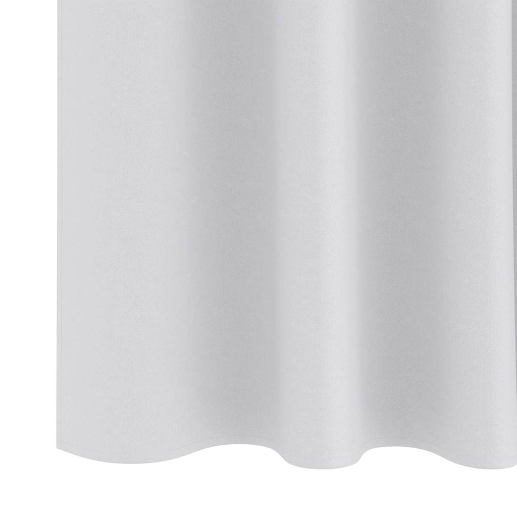 vidaXL Firany blackout z kółkami 2 pcs Jasnoszary 245 x 140 cm