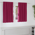 vidaXL Firany blackout z kółkami 2 pcs Czerwone wino 140 x 140 cm