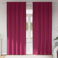 vidaXL Firany blackout z kółkami 2 pcs Czerwone wino 225 x 140 cm