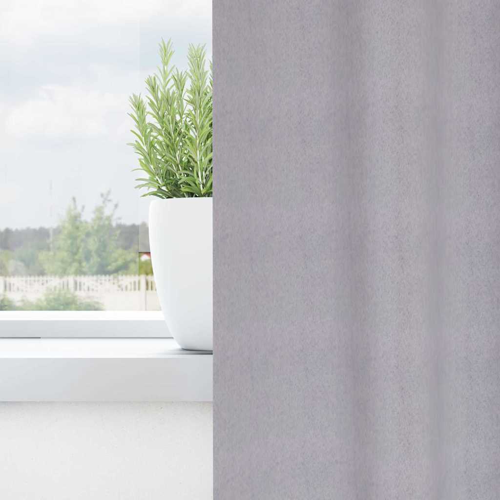 vidaXL Firany blackout z kółkami 2 pcs Metaliczny Szary 175 x 140 cm