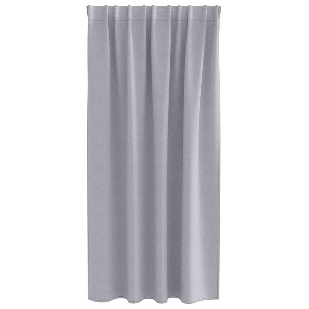 vidaXL Firany blackout z kółkami 2 pcs Metaliczny Szary 175 x 140 cm
