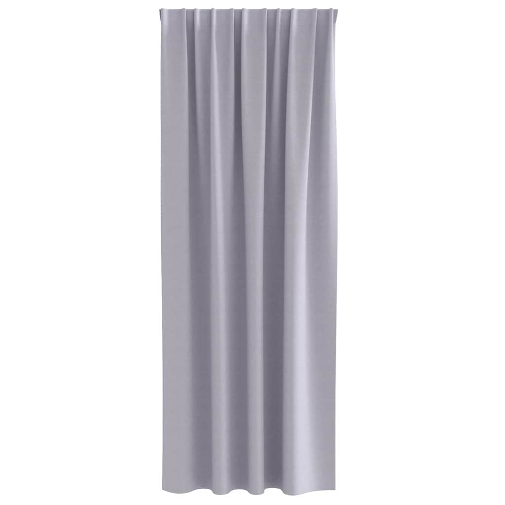 vidaXL Firany blackout z kółkami 2 pcs Metaliczny Szary 225 x 140 cm