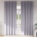 vidaXL Firany blackout z kółkami 2 pcs Metaliczny Szary 260 x 140 cm