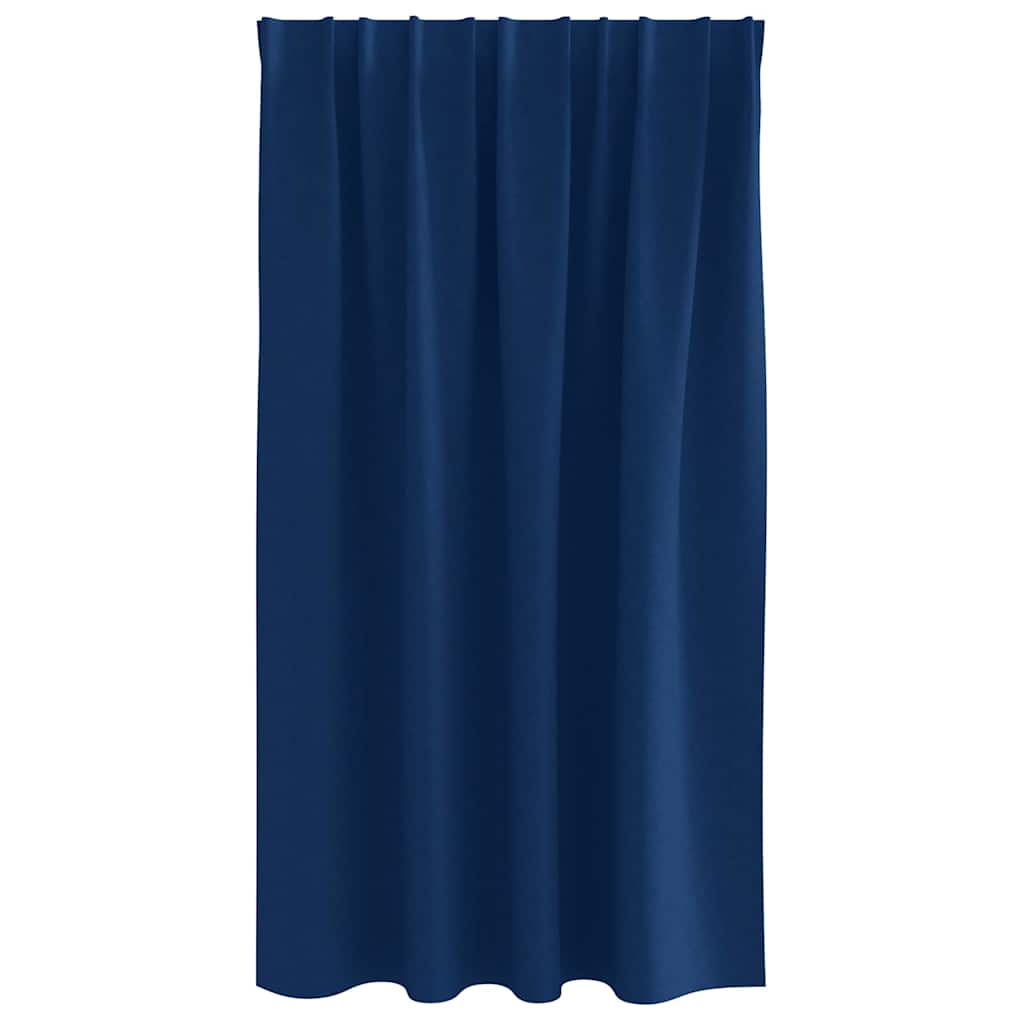 vidaXL Firany blackout z kółkami 2 pcs Ciemnoniebieski 140 x 140 cm