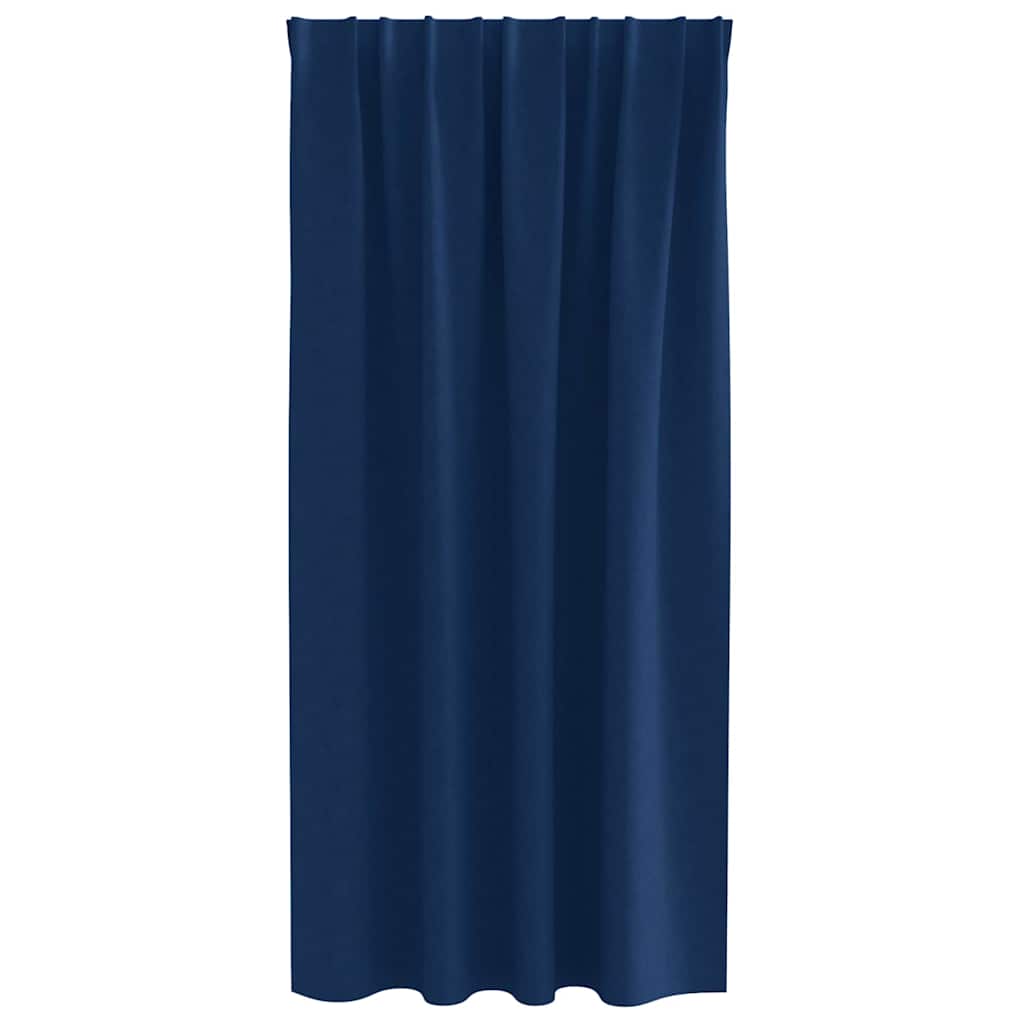 vidaXL Firany blackout z kółkami 2 pcs Ciemnoniebieski 175 x 140 cm
