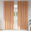 vidaXL Firany blackout z kółkami 2 pcs Jasny Brąz 245 x 140 cm