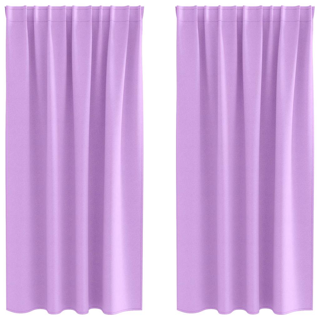 vidaXL Firany blackout z kółkami 2 pcs Fioletowy 175 x 140 cm